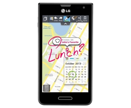LG 4” IPS Display, 2460mAh Battery, Android Jelly Bean, LG Optimus F3 (P655K)